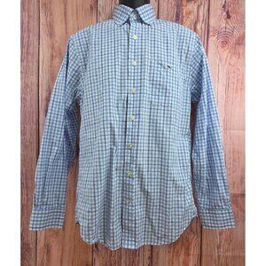 Vineyard Vines Mens Slim Fit Tucker Shirt Medium Blue Checked